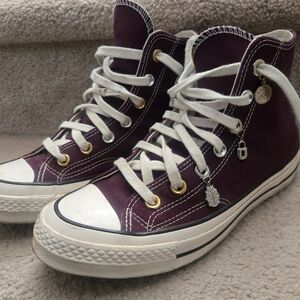 Converse Dark Purple High-Top Sneakers